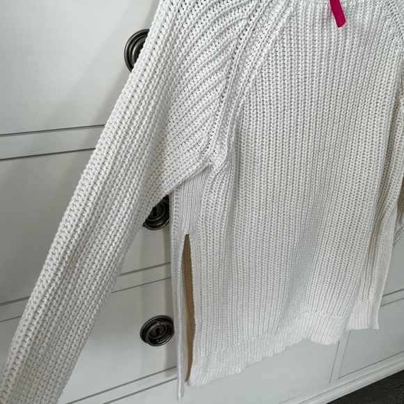 WILFRED (ARITZIA) white side slit sweater - Picture 3 of 4